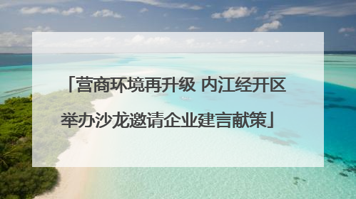 营商环境再升级 内江经开区举办沙龙邀请企业建言献策