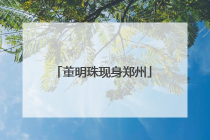 董明珠现身郑州