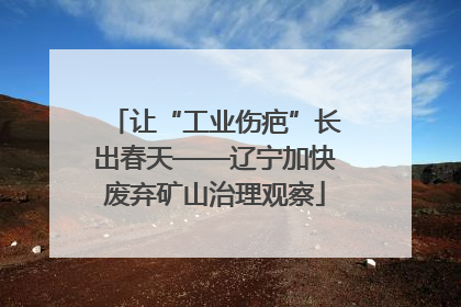 让“工业伤疤”长出春天——辽宁加快废弃矿山治理观察