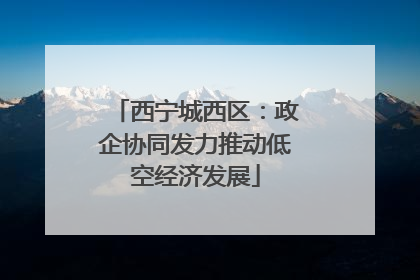 西宁城西区：政企协同发力推动低空经济发展