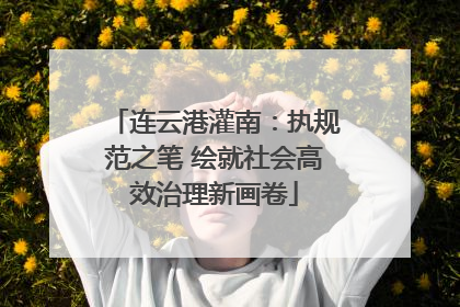 连云港灌南：执规范之笔 绘就社会高效治理新画卷