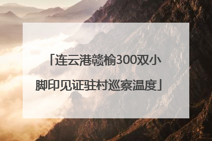 连云港赣榆300双小脚印见证驻村巡察温度