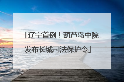 辽宁首例！葫芦岛中院发布长城司法保护令