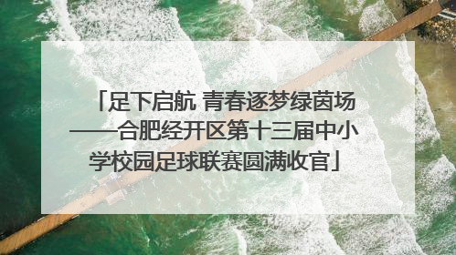 足下启航 青春逐梦绿茵场——合肥经开区第十三届中小学校园足球联赛圆满收官