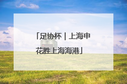 足协杯｜上海申花胜上海海港