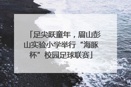 足尖跃童年，眉山彭山实验小学举行“海豚杯”校园足球联赛