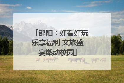 邵阳：好看好玩乐享福利 文旅盛宴燃动校园