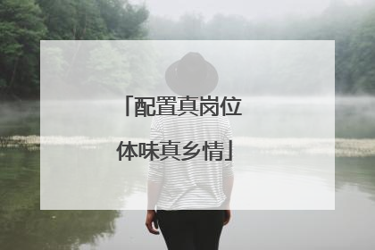 配置真岗位 体味真乡情