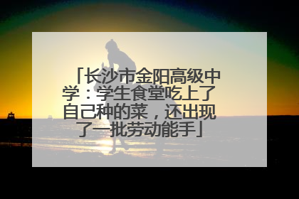 长沙市金阳高级中学：学生食堂吃上了自己种的菜，还出现了一批劳动能手