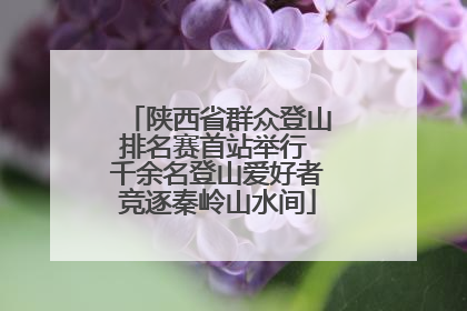 陕西省群众登山排名赛首站举行 千余名登山爱好者竞逐秦岭山水间