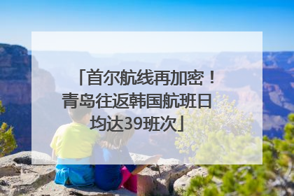 首尔航线再加密！青岛往返韩国航班日均达39班次