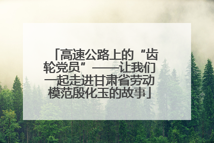 高速公路上的“齿轮党员”——让我们一起走进甘肃省劳动模范殷化玉的故事