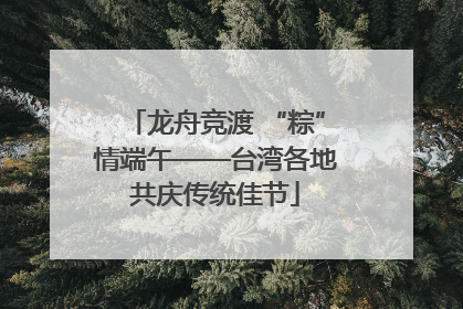 龙舟竞渡 “粽”情端午——台湾各地共庆传统佳节
