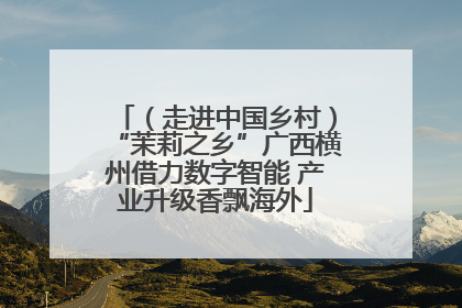 （走进中国乡村）“茉莉之乡”广西横州借力数字智能 产业升级香飘海外