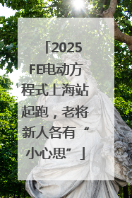 2025FE电动方程式上海站起跑，老将新人各有“小心思”