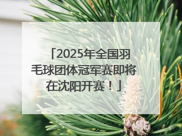 2025年全国羽毛球团体冠军赛即将在沈阳开赛！