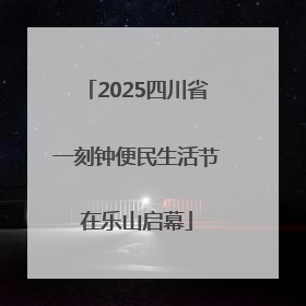 2025四川省一刻钟便民生活节在乐山启幕